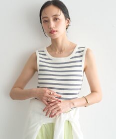 earth music&ecology ニットタンクトップ