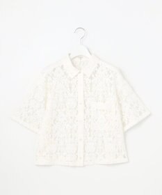 23区 【SLOW/一部店舗限定】好評につき追加生産！モチーフレース シャツ