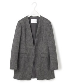ICB ミックスヤーンツイード ノーカラージャケット