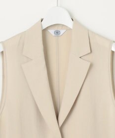 J.PRESS LADIES L 【洗える】ボイルドワッシャー ジレ