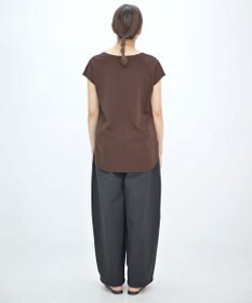 TOQUE 25SS新作〈大草直子さんアドバイザー〉スーピマコットンスムースフレンチノースリーブトップス