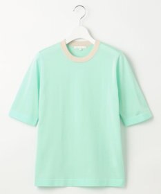 自由区 【アンサンブル対応・洗える】シャインハイゲージ5分袖 ニット