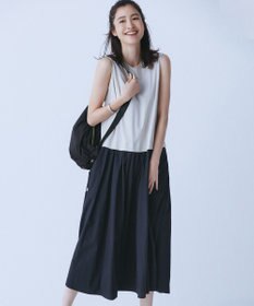 ICB L 【接触冷感・UVカット・洗える】アトラストリコット コンビドレス