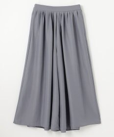 ANY L 【洗濯機可/ウエストゴム/UVケア】スパンボイル撥水スカートパンツ