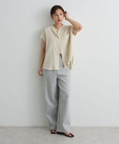 CRAFT STANDARD BOUTIQUE バンドカラーサイドドロストシャツ