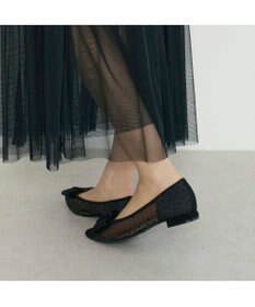 MODE ET JACOMO <carino>ドットチュールパンプス