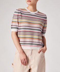 Paul Smith ウェーブストライプ 半袖ニット