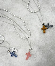WEGO L2Pクロスパールレイヤードネックレス
