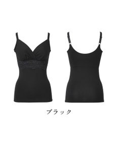 BRADELIS New York 【BRADELIS NewYork peace】綿混ストレッチハイブリッドハートカップブラキャミ25 ブラデリス 補正 下着 カップ付き ブラトップ シェイパー