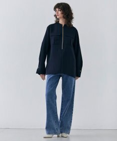 BEIGE， 【洗える・SPRiNG 3月号掲載】FICUS / デニムワイドストレートパンツ