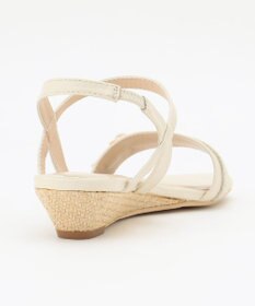 ANY SIS 【23.0~24.5cm】リネン調ベルトプチウエッジ サンダル