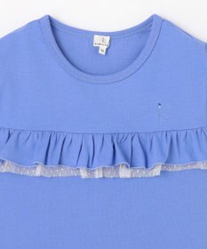 組曲 KIDS 【UVケア】【150-160㎝】フレアラッフル Tシャツ