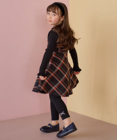 ANY KIDS チェック柄 ジャンパースカート