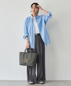 russet 【モノグラム刺繍】コーデュラナイロントートバッグ（CE-1776）