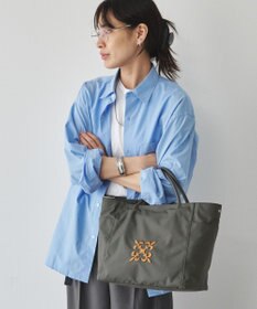 russet 【モノグラム刺繍】コーデュラナイロントートバッグ（CE-1776）