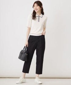 ANY SIS 【UVケア】ポロ襟 プルオーバー