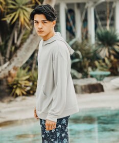 San-ai Resort（三愛水着楽園） ★新色ブルー入荷【UPF50＋】　ユニセックス　サーマルラッシュパーカー　S・M・L　【Reir（レイール）】