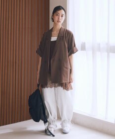 earth music&ecology 裾ドロストスウェットパンツ