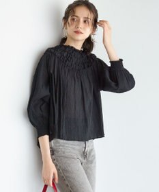 23区 【SLOW/一部店舗限定】コットンクレープ ブラウス