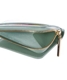 LANVIN en Bleu アクアレル Lファスナー二つ折り財布