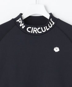 PW CIRCULUS 【MEN】【ストレッチ/軽量】バックロゴ 長袖 モックネック シャツ