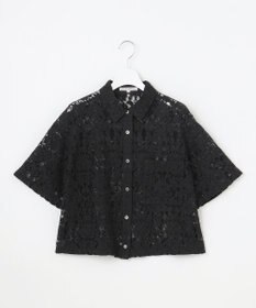 23区 【SLOW/一部店舗限定】好評につき追加生産！モチーフレース シャツ