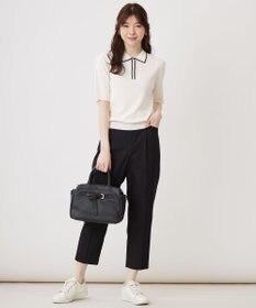 ANY SIS 【UVケア】ポロ襟 プルオーバー