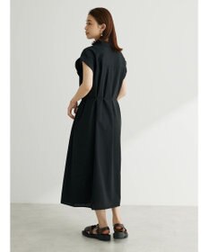 Green Parks 綿麻混開襟ワンピース