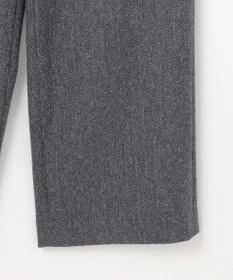 J.PRESS LADIES ネップヘリンボーンワイドパンツ