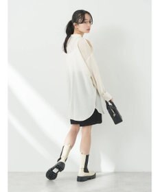 earth music&ecology ショルダースリットシャツ