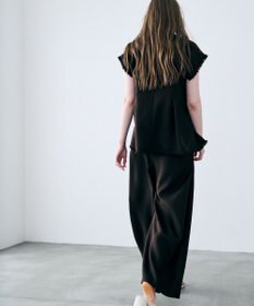 uncrave リネンライクツイル ジレブラウス