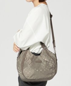 Y'SACCS ドット柄ジャガードエナメルアクセント2wayトート