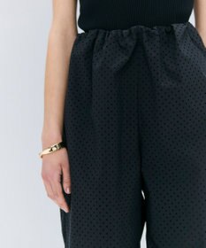 BEIGE， 【洗える】PICCOLO / パンチングドットイージーワイドパンツ