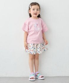 ANY KIDS 【綿100%】ドロップショルダー アニマルプリントTシャツ