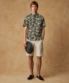 JOSEPH ABBOUD 【新作・英国・リバティ社】リバティタナローンプリント 半袖シャツ