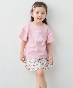 ANY KIDS 【綿100%】ドロップショルダー アニマルプリントTシャツ