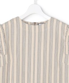 J.PRESS YORK STREET 【WOMEN】リネンストライプ ノースリーブ ワンピース