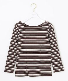 ANY SIS 【前後着用可】マルチボーダー2WAYテレコ カットソー