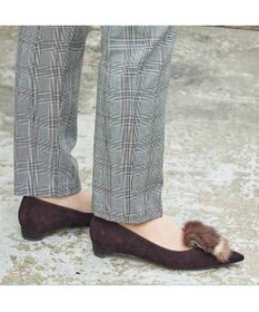 MODE ET JACOMO <MODE ET JACOMO>コンビファー付きフラットパンプス