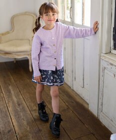 ANY KIDS ふくれジャガードカーディガン