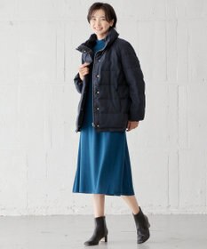J.PRESS LADIES ハウンドトゥース&グレンチェック ショート ダウンコート