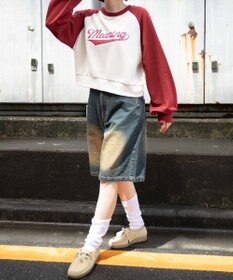 WEGO チームロゴラグランショートスウェット