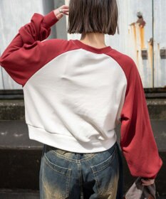 WEGO チームロゴラグランショートスウェット