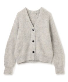 UNFILO アルパカシャギー Vネックカーディガン