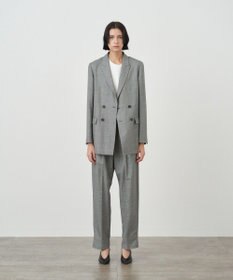ATON WOOL LINEN SHARKSKIN | ダブルブレステッドジャケット