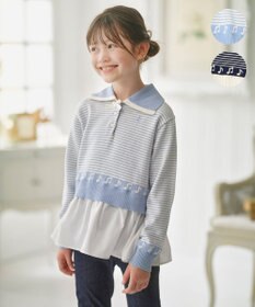 組曲 KIDS 【110-140㎝】ハーモニー ボーダートップス