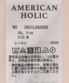 AMERICAN HOLIC サラックールタックブラウス