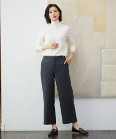 J.PRESS LADIES S T/W 杢 ライトツイード セミワイド パンツ