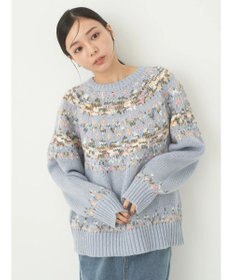 earth music&ecology スラブヤーンノルディックプルオーバー