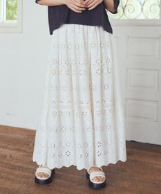 earth music&ecology シフリー刺繍スカート